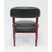 Boss Captain's guest, accent or dining chair in Black Vinyl, B9540-BK